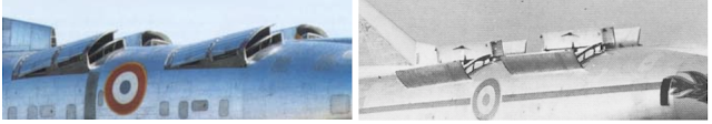 Mirage IIIV lift engines intake covers