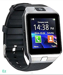 Square Dial Black Strap Bluetooth Dz09 Smartwatch