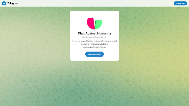 Chat Against Humanity Telegram game bot