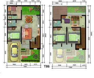 Contoh Gambar Denah Rumah Minimalis [ www.BlogApaAja.com ]