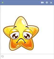 Frowny Star Emoticon