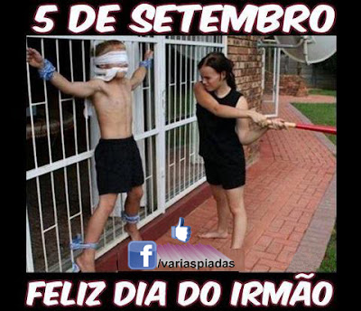 Feliz dia do irmão! Foto para Facebook.