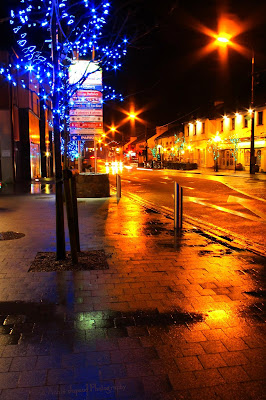 Christmas lights in Moycullen, Galway, Ireland