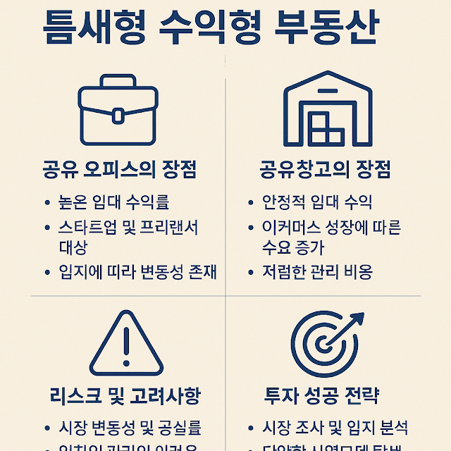 Niche income real estate, the advantages of shared offices, the advantages of shared warehouses