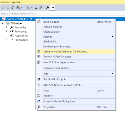 Download GIT Files using C#.NET