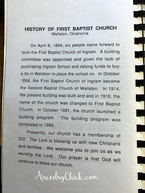 County Cookbook First Baptist Church Wellston - Ancestry chick