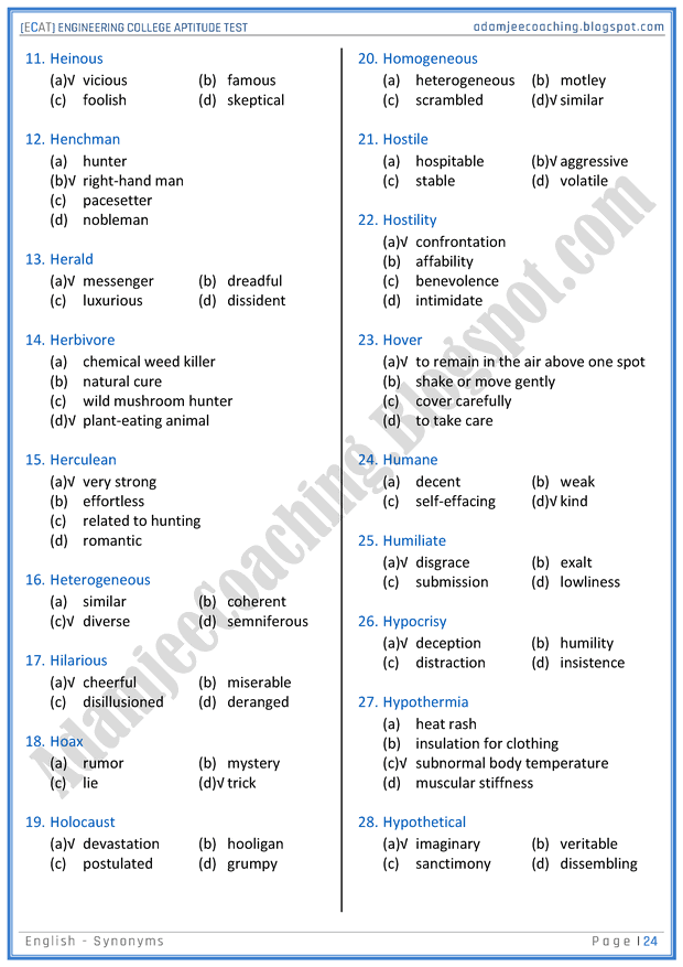 ecat-english-synonyms-mcqs-for-engineering-college-entry-test