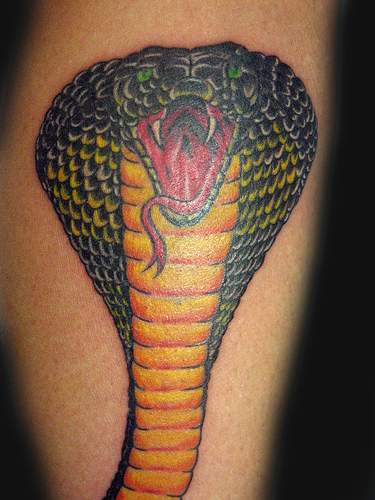 King Cobra Snake Tattoo Design