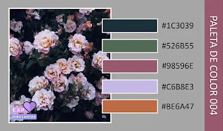5 paletas de Colores Florales para Dibujar #1 Paleta Floral 004