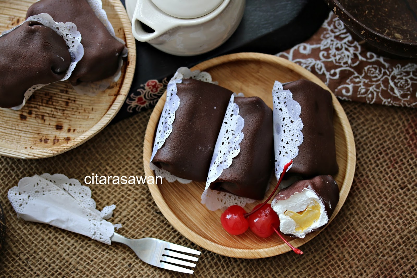 Durian Chocolate Crepes ~ Resepi Terbaik