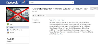 Afriyani Susanti Facebook