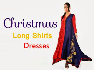 Christmas Dresses Long Shirt Fashion