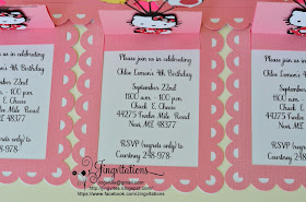 handmade invitations candyland hello_kitty invitaciones convite