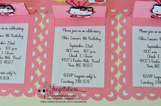 handmade invitations candyland hello_kitty invitaciones convite