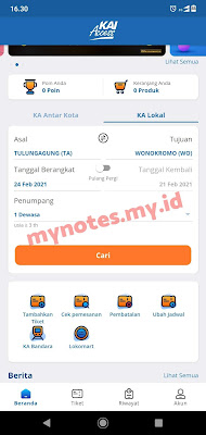 Cara Pesan Tiket Kereta Api di KAI Acces