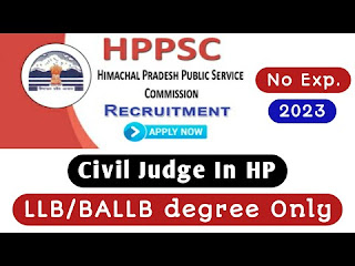 HP Civil Judge Vacancy 2023 Fresher Eligible 17 Posts