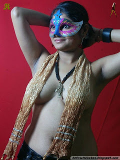 Desi girl nude in mask sexy exposed