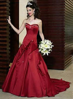 Red bride dresses