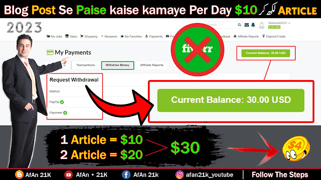 How to Earn money through blogging | Blog Article Writing Tutorial | Blog post se paise kaise kamaye
