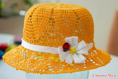 SOMBRERO A CROCHET PARA NIÑAS