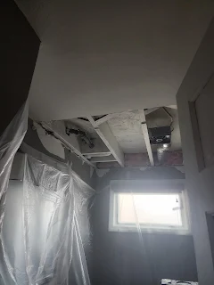 bathroom ceiling damage