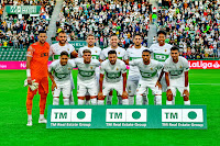 ELCHE C. F. Temporada 2021-22. Kiko Casilla, Verdú, Lucas Boyé, Lucas Pérez, Bigas, Mojica. Fidel, Raúl Guti, Antonio Barragán, Mascarell y Pastore. ELCHE C. F. 2 R. C. D. ESPANYOL DE BARCELONA 2. 23/10/2021. Campeonato de Liga de 1ª División, jornada 10. Elche, Alicante, estadio Martínez Valero. GOLES: 1-0: 23’, Lucas Boyé. 1-1: 51’, Manu Morlanes. 1-2: 52’, Raúl De Tomás. 2-2: 84’, Benedetto.