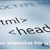 Memasukan foto di html