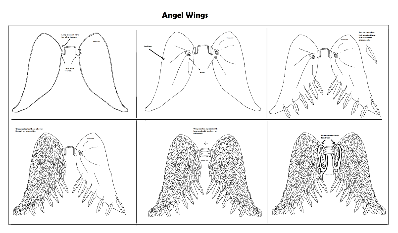 Angel   Art to  how Make wings class make butterfly hangers ideas DIY Wings