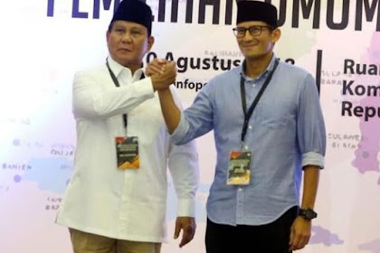 Survei Pilpres 2019 Prabowo-Sandiaga Menang Telak, Eh…Ternyata Cuma Halusinasi Alias Hoax
