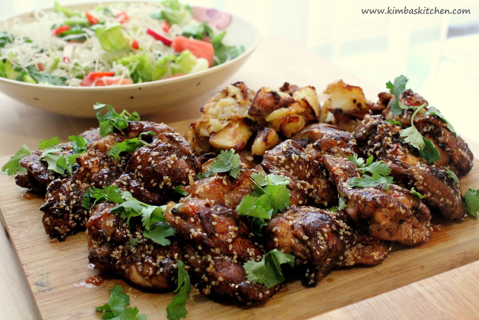 Kimba's Kitchen: Week 1: Sticky Kicking Chicken with Watermelon Radish ...