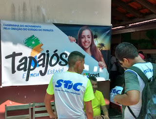 Estado do Tapajós, Bairro Caranazal recebe Coleta de assinaturas.