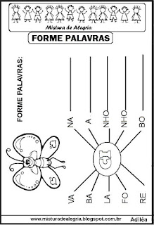 Formação de palavras atividades