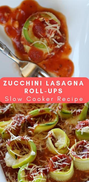 Slow Cooker Zucchini Lasagna Roll-Ups Recipe