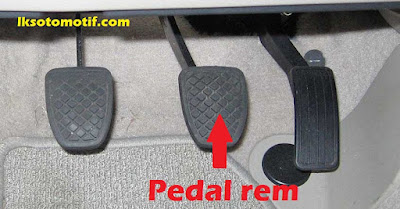 pedal rem pada mobil