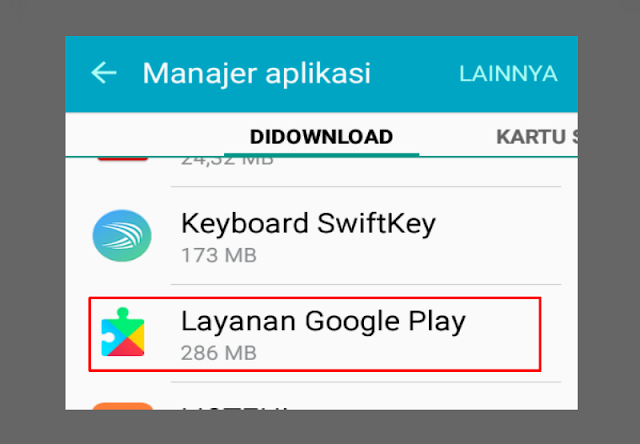 aplikasi layanan google play