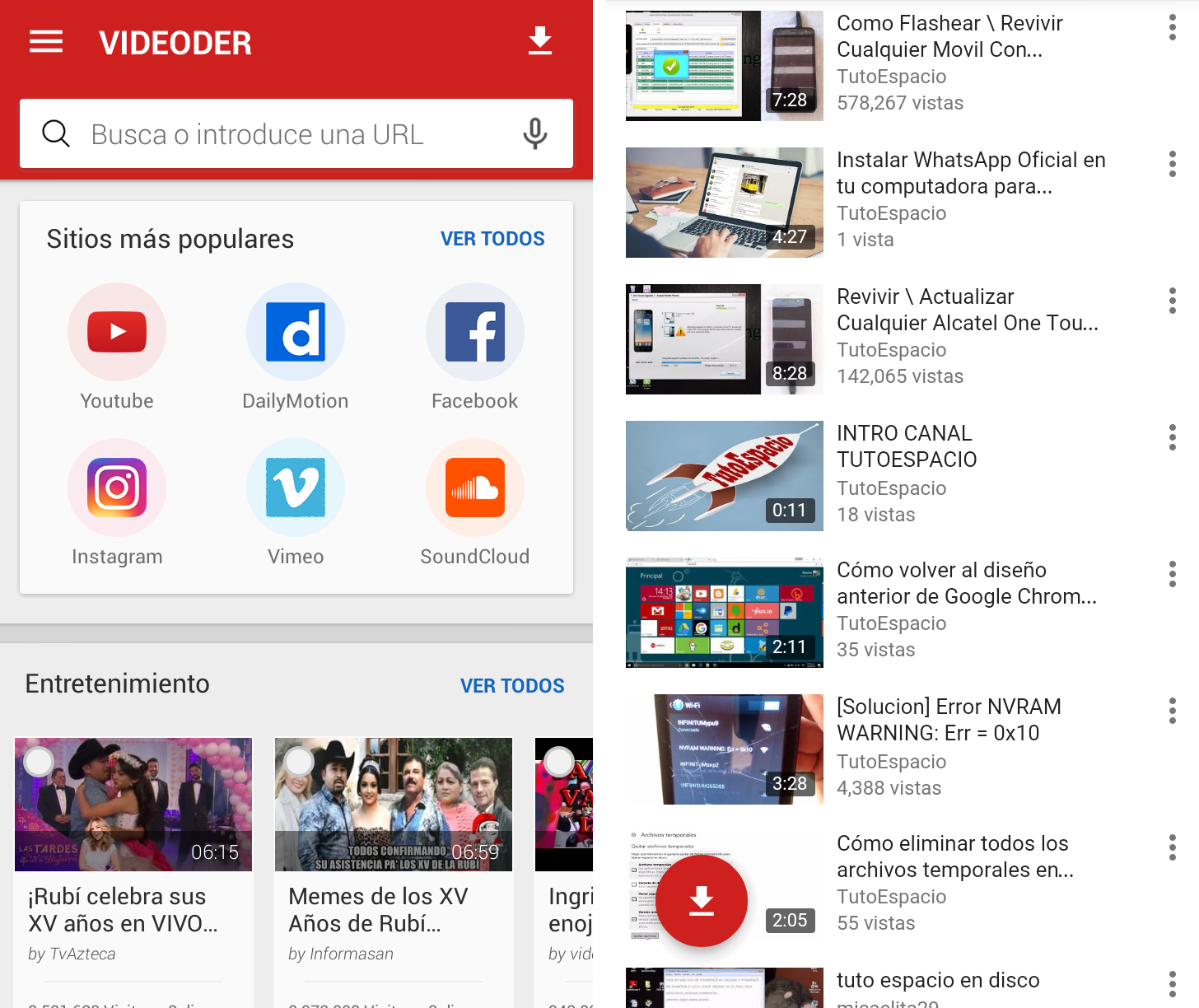 Descargar vídeos de YouTube gratis desde tu android 