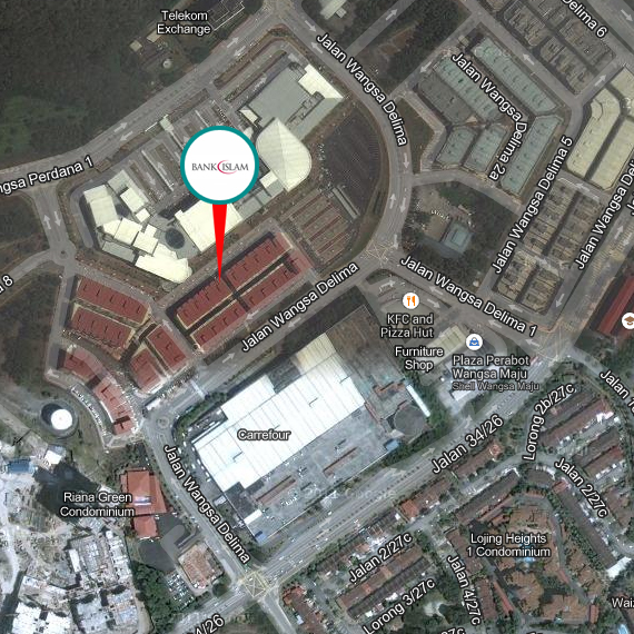 Bank Islam - Jalan Wangsa Delima, Wangsa Maju ~ Map Services