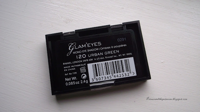 Rimmel Glam Eyes Mono Eyeshadow Review - 120 Urban Green