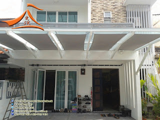 A #tensile #membrane type #shade at #Hartamas #Bungalow #House  For more information you may call / Whatsapp / SMS to 0169749366 (Mr. Prem)