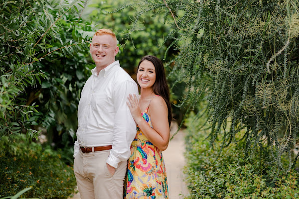 Rawlings Conservatory Engagement Session photographed by Heather Ryan Photography