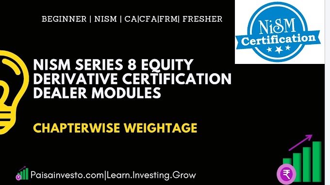 NISM Series 8 - Equity Derivative Exam | Chapter wise Weightage