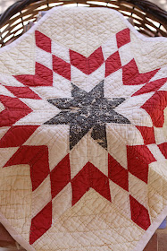 Antique star doll quilt