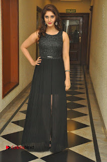 Actress Surabhi Stills in Black Long Dress at turodu Audio Launch  0080.JPG