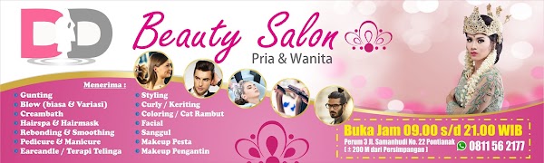 Baliho Spanduk Salon Rambut & Kecantikan Cdr