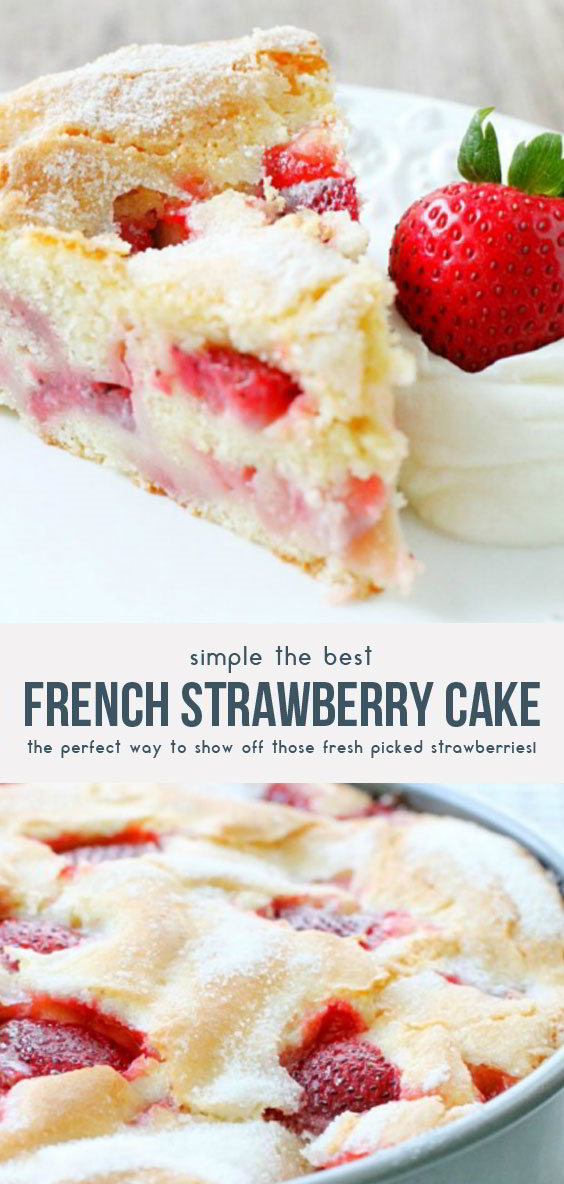 French Strawberry Cake