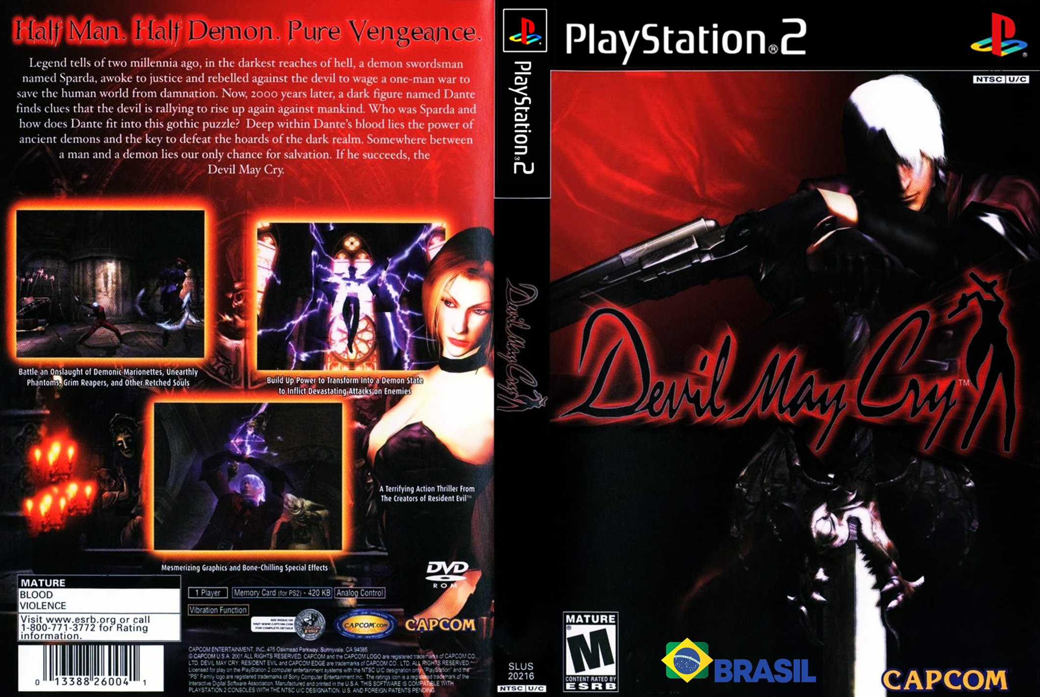 Revivendo a Nostalgia Do PS2: Devil May Cry PT-BR DVD ISO RIPADO PS2