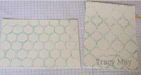 Stampin' Up embossing folder ink background technique Tracy May card making ideas