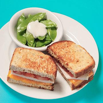 Grilled Cheese with Turkey and Tomato