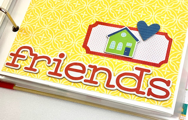 No Place Like Home Scrapbook Album Page for family & friend photos