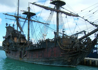 Queen Anne's Revenge mockup used in the 2011 Disney film Pirates of the Caribbean 4: On Stranger Tides